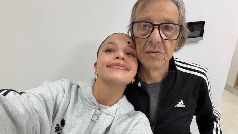 Emilia Mernes y su papá. Crédito: Instagram