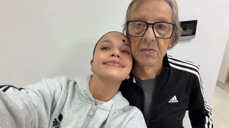 Emilia Mernes y su papá. Crédito: Instagram