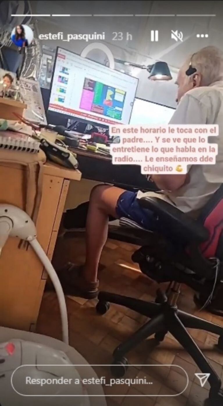 Emilio Cormillot acompaña a su papá mientras hace radio: "Le enseñamos desde chiquito"