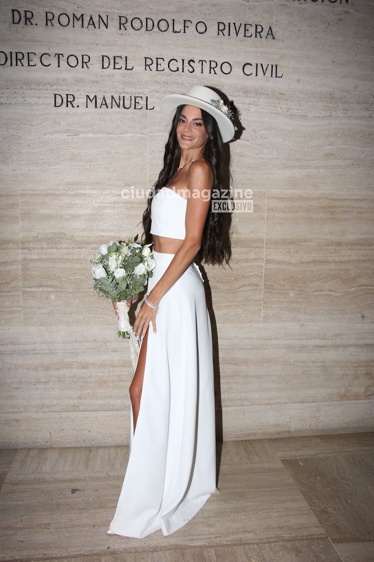 Emily Lucius se casó por civil con Rodrigo Valladares (Foto: Movilpress).