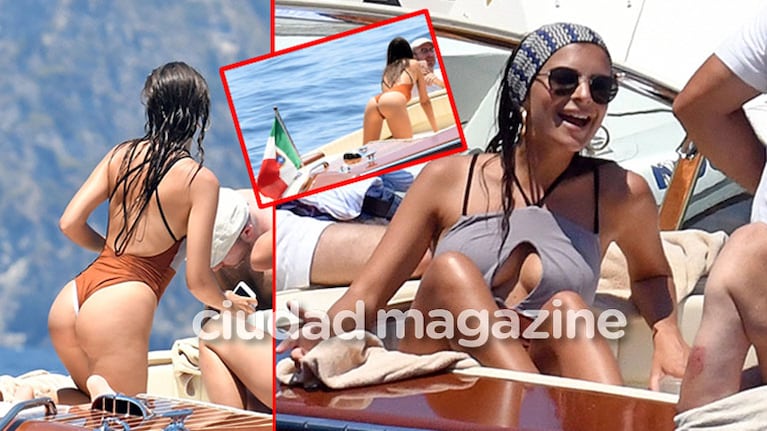 Emily Ratajkowski, ¿la mujer más sexy del mundo?: paseo en yate y derroche de curvas en Positano