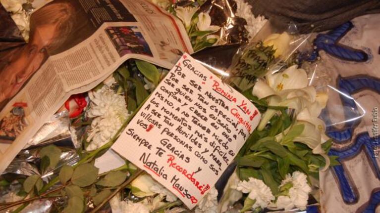 Emotivo homenaje a Romina Yan por parte de sus fans