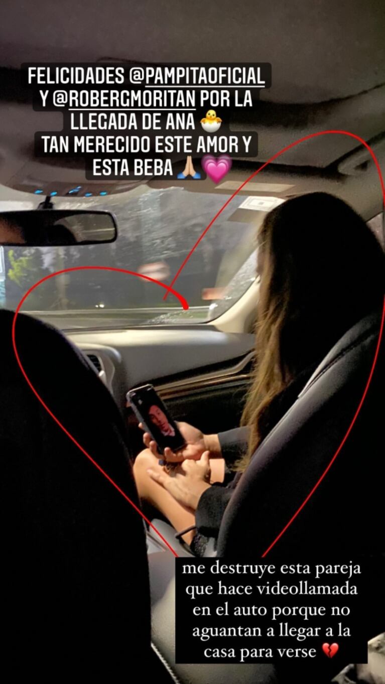 Emotivo posteo de Jimena Barón por el nacimiento de la beba de Pampita y Moritán: "Tan merecido este amor y esta beba"