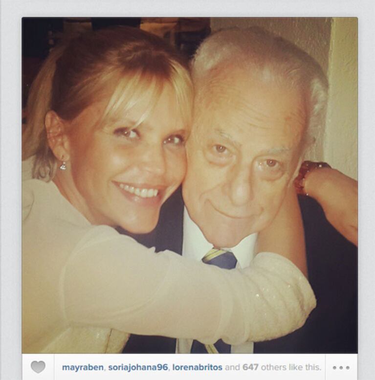Emotivo reencuentro de Nazarena Vélez con Gerardo Sofovich: "Cenando con mi segundo padre" (Foto: Instagram)
