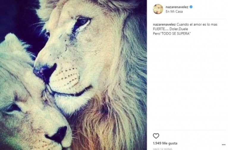 Emotivos mensajes de Nazarena Vélez a su hijo Thiago, tras la muerte de su padrino: "Soy la guardiana de tu crecimiento hasta que Dios y la Virgen lo dispongan"