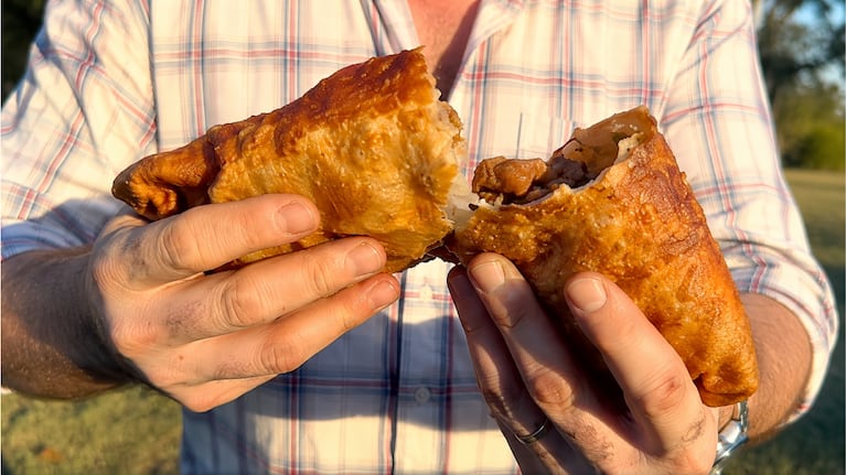 Empanada de molleja, por el cocinero uruguayo Ale Acland. Foto: Instagram