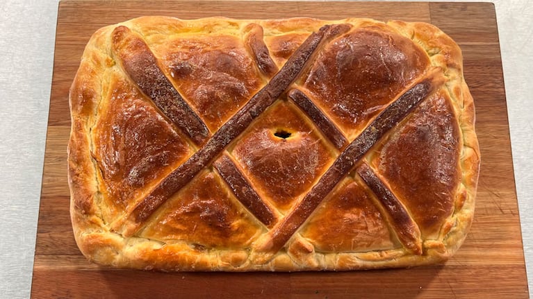 Empanada Gallega, un clásico de las pascuas. Foto: Cucinare TV