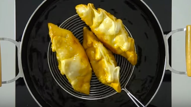Empanadas de humita, en su versión a la sartén. Foto: Cucinare TV