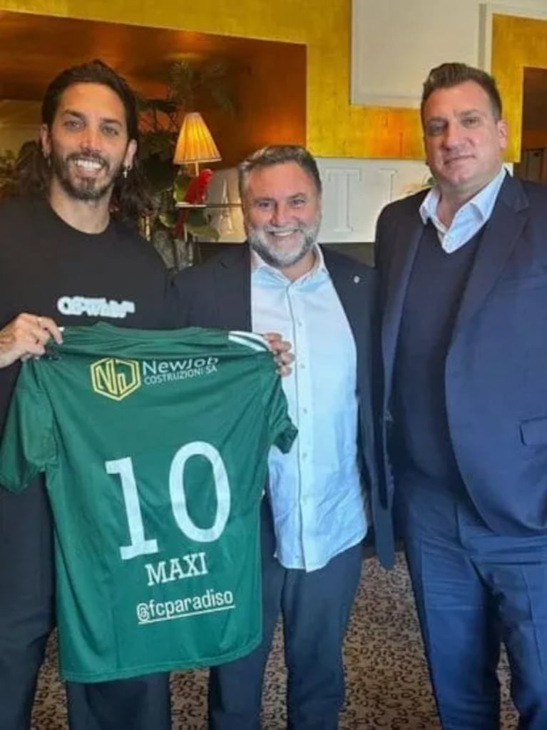 En 2025, Maxi López anunció una nueva compra: el FC Paradiso, un club de Suiza
que contaba entre sus filas con el argentino Ezequiel Schelotto.