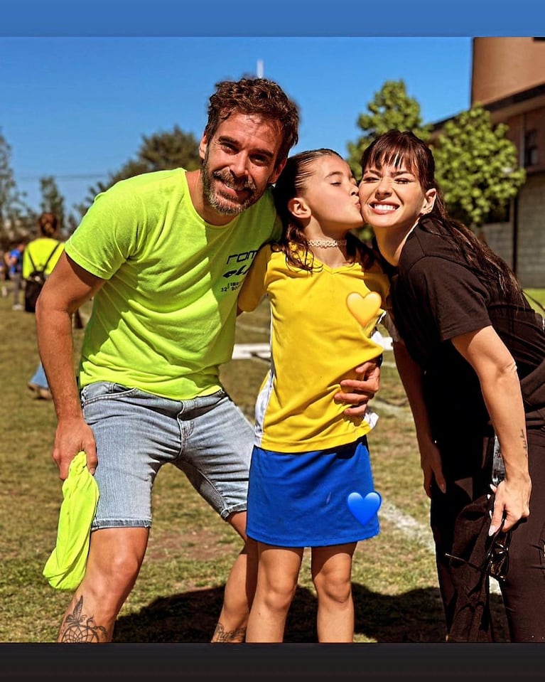 En fotos, China Suárez y Nicolás Cabré junto a su hija Rufina en un evento escolar: “Familia”