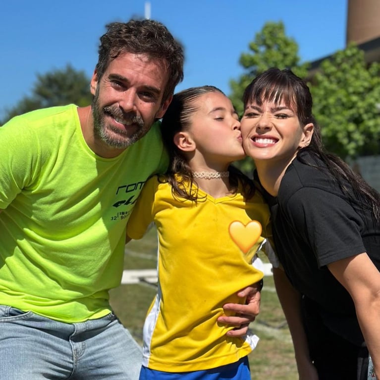 En fotos, China Suárez y Nicolás Cabré junto a su hija Rufina en un evento escolar: “Familia”