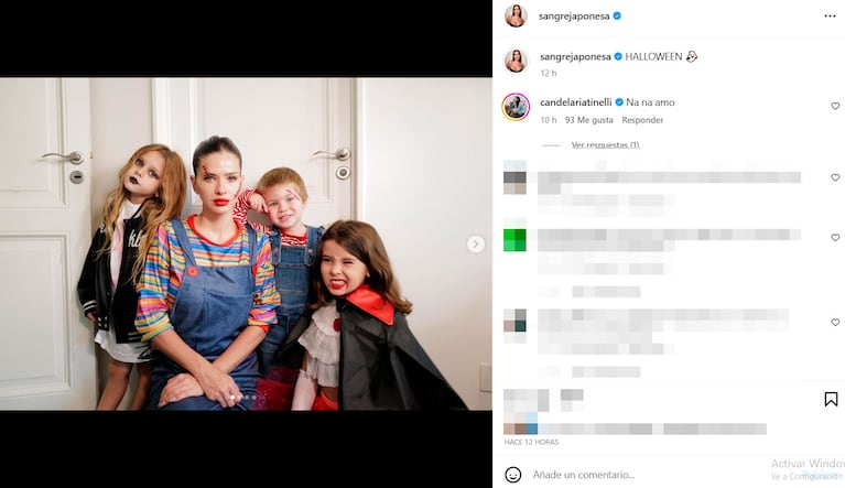 En fotos, China Suárez y sus hijos impactaron con sus disfraces para Halloween: sus originales looks