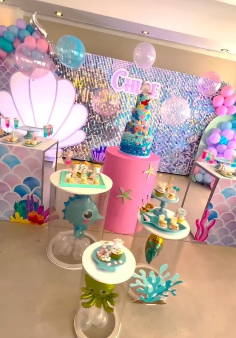 En fotos: Chloe, la hija de Jésica Cirio y Martín Insaurralde, festejó sus cinco años