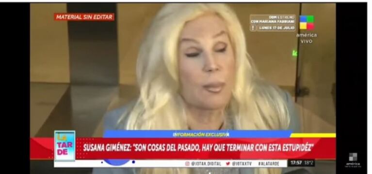 En fotos, el look de Susana Giménez para su nota en streaming: conjunto en monocromo en tela metalizada