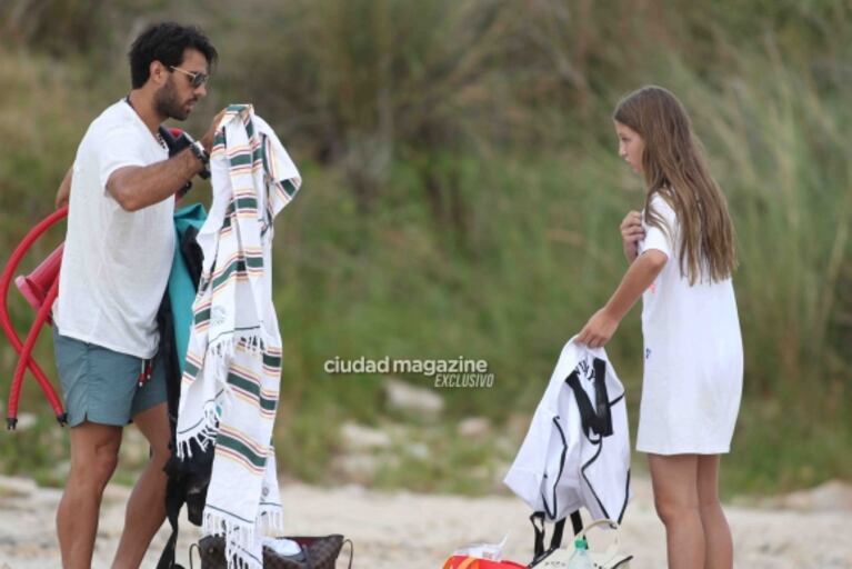 En fotos: el reencuentro de Nicole Neumann con sus hijas en Punta del Este