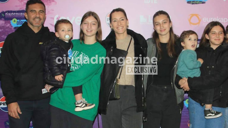 En fotos: Fabián Cubero disfruta de un paseo familiar con Mica Viciconte y sus hijos