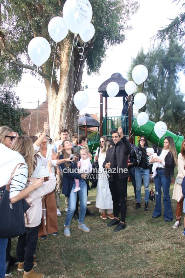 En fotos, la inauguración de la plaza en homenaje a Blanca, la hija de Pampita y Benjamín Vicuña