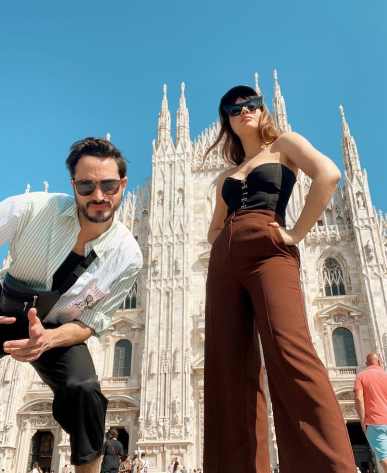 En fotos, las románticas vacaciones de Celeste Cid y Abril Sosa en Italia