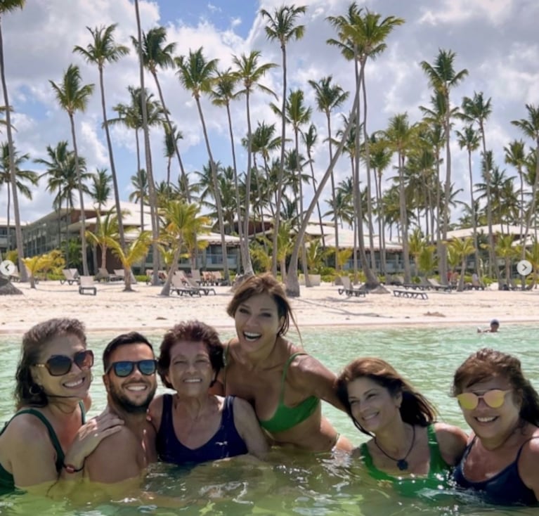 En fotos, las vacaciones en familia de Catherine Fulop en Punta Cana