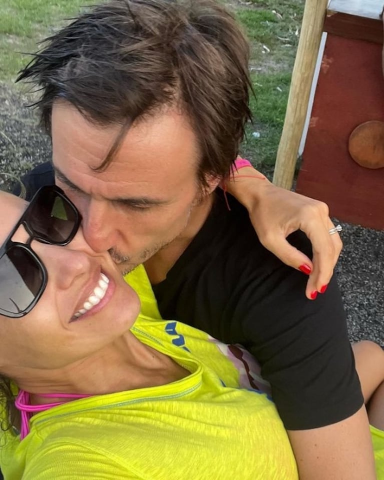 En fotos: Pampita le hizo un graffiti a Roberto García Moritán, súper romántico por San Valentín