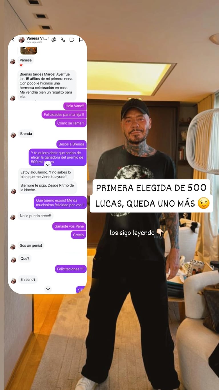 En medio de denuncias por deudas a empleados, Marcelo Tinelli regala dinero a sus seguidores en redes | Créditos: Instagram @marcelotinelli