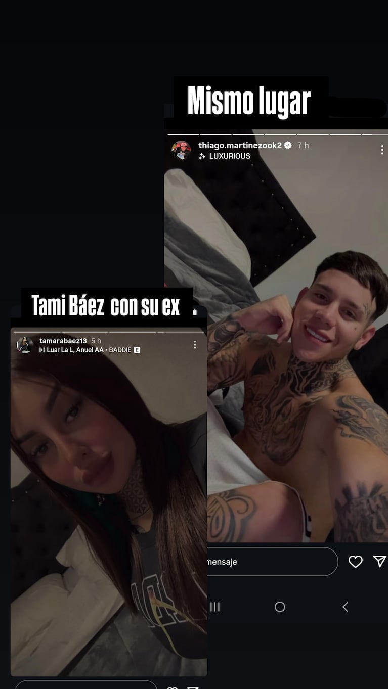 Encontraron a Tamara Báez con su ex en el mismo lugar: habrían compartido habitación | Créditos: Instagram @estefaniaberardi