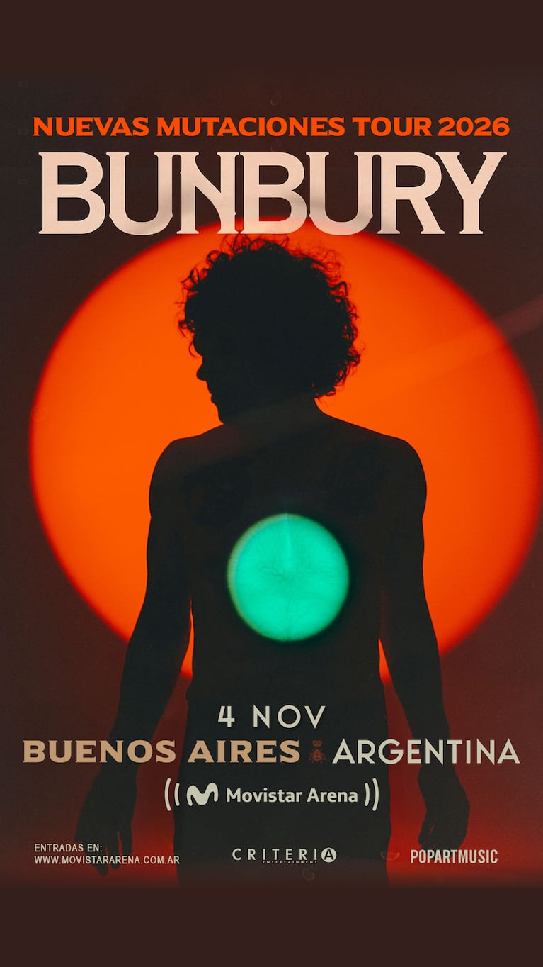 Enrique Bunbury vuelve a Argentina: fecha, entradas y detalles del “Nuevas Mutaciones Tour 2026”