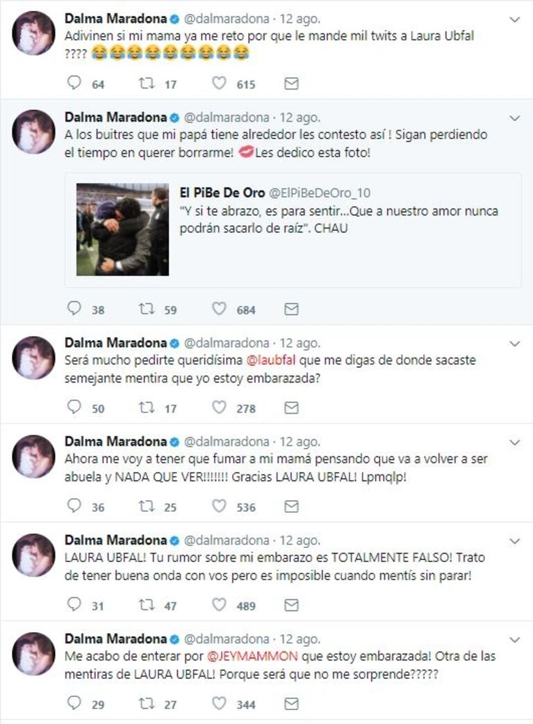 ¡Enterate el motivo! Dalma Maradona y su explosión de furia contra Laura Ubfal: "¡Mentís sin parar!"