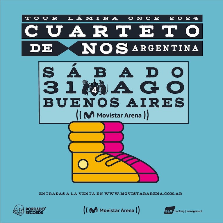 Entradas para Cuarteto de Nos en el Movistar Arena: precios y cómo comprar