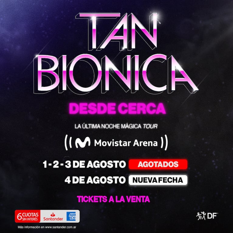 Entradas para el cuarto show de Tan Biónica en Movistar Arena: los tres primeros se agotaron en tiempo récord