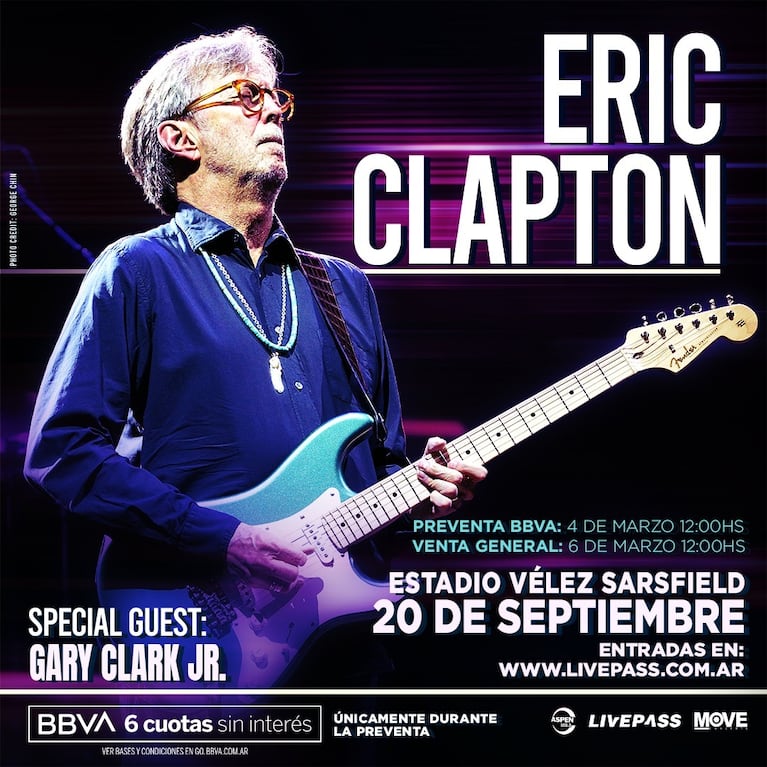 Entradas para Eric Clapton en Argentina: precios y cómo comprarlas