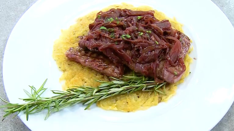 Entraña al estilo francés. Foto: Cucinare TV