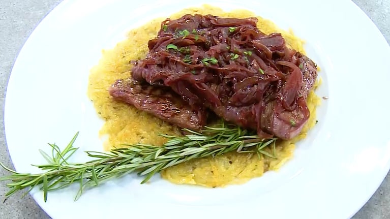 Entraña al estilo francés. Foto: Cucinare TV