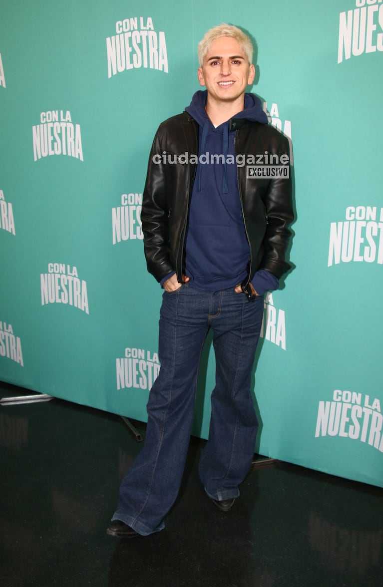 Enzo Aguilar en el estreno de Con la Nuestra (Foto: Movilpress).