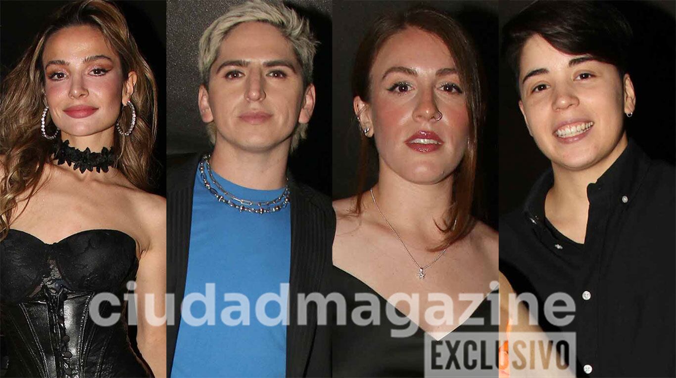 Enzo Aguilar, Laura Esquivel y Cumbio en el cumpleaños de Brenda Asnicar (Fotos: Movilpress).