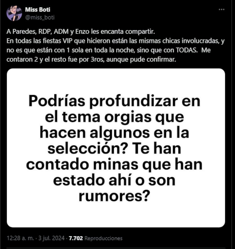 Enzo Fernández le habría sido infiel a Valentina Cervantes con una influencer: “Ella ni lo oculta”
