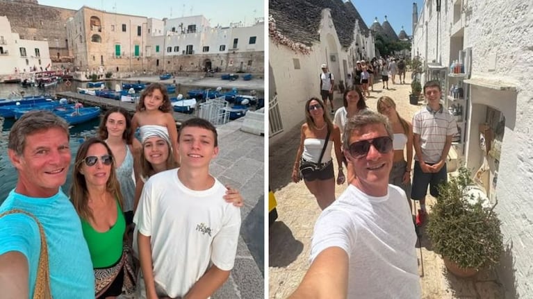 Epígrafe: algunos de los paisajes que recorrió la familia en Cerdeña. Fuente: Instagram.. Crédito Instagram