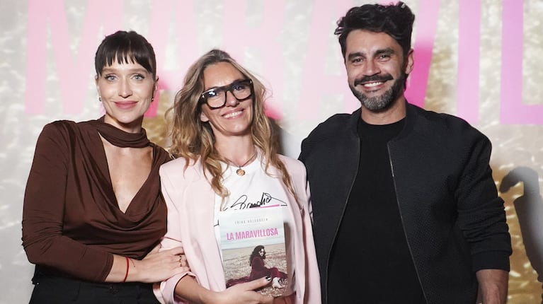 Erika Halvorsen con Branda Gandini y Gonzalo Heredia