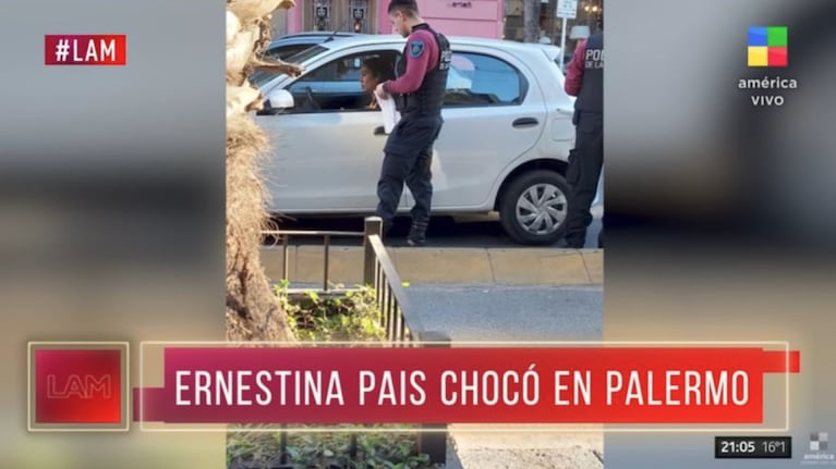 Ernestina Pais chocó un auto, se negó a someterse a un test de alcoholemia y le retuvieron el vehículo