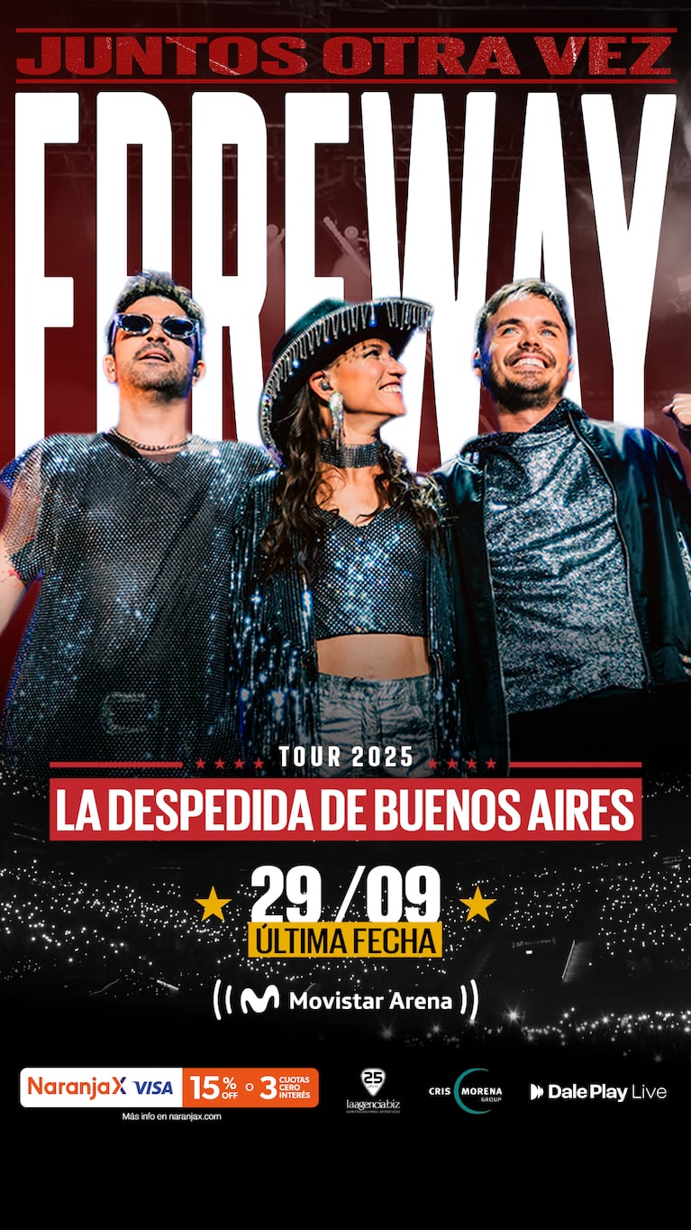 Erreway se despide en Buenos Aires: última fecha en el Movistar Arena y cómo conseguir entradas