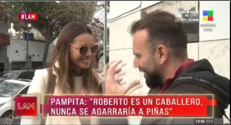 "Es un caballero": Pampita defendió a Roberto García Moritán por su fuerte cruce con Alejandro Bodart