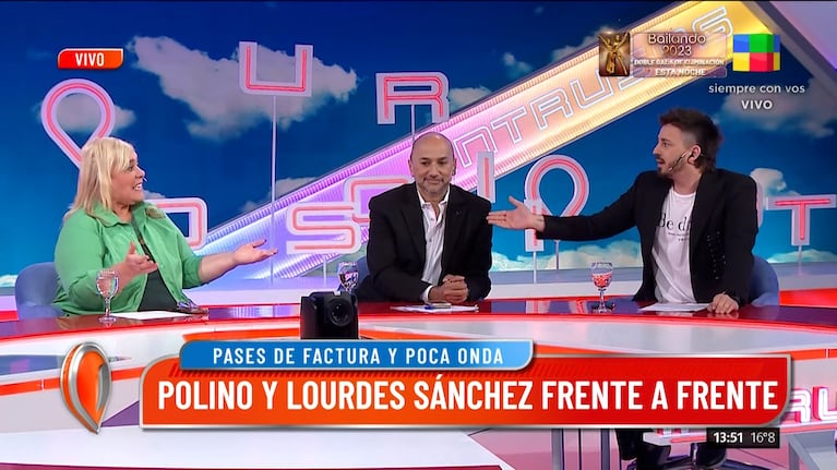 Escándalo en Intrusos: Lourdes Sánchez le pasó factura a Pampito, él se defendió ¡y se pelearon todos!