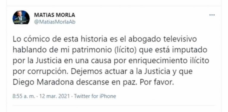 Escandaloso descargo de Matías Morla tras las acusaciones de Dalma y Gianinna Maradona: "Dominadas por el dinero, desquiciadas y desunidas, que nunca trabajaron"