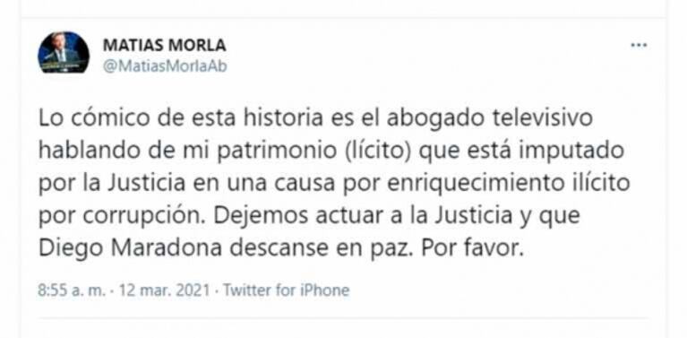 Escandaloso descargo de Matías Morla tras las acusaciones de Dalma y Gianinna Maradona: "Dominadas por el dinero, desquiciadas y desunidas, que nunca trabajaron"