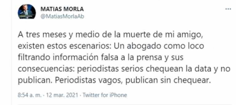 Escandaloso descargo de Matías Morla tras las acusaciones de Dalma y Gianinna Maradona: "Dominadas por el dinero, desquiciadas y desunidas, que nunca trabajaron"