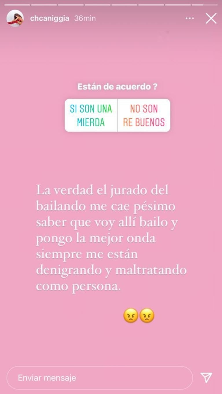 Escandaloso posteo de Charlotte Caniggia contra del jurado de La Academia: "Siempre me denigran y maltratan" 