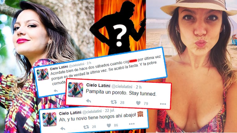 Escandalosos tweets de Cielo Latini contra un ex que ahora era su amante. (Fotos: Twitter e Instagram)