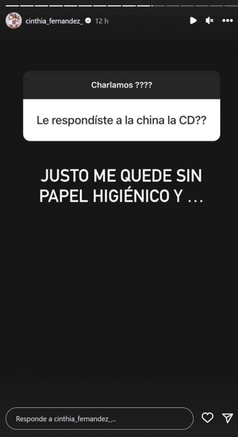 Escatológica: Cinthia Fernández contó qué hizo con la carta documento de la China Suárez 