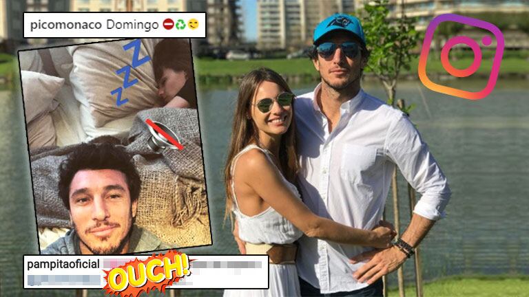¡Eso no se hace! Pico Mónaco fotografió a Pampita… ¡en plena siesta!