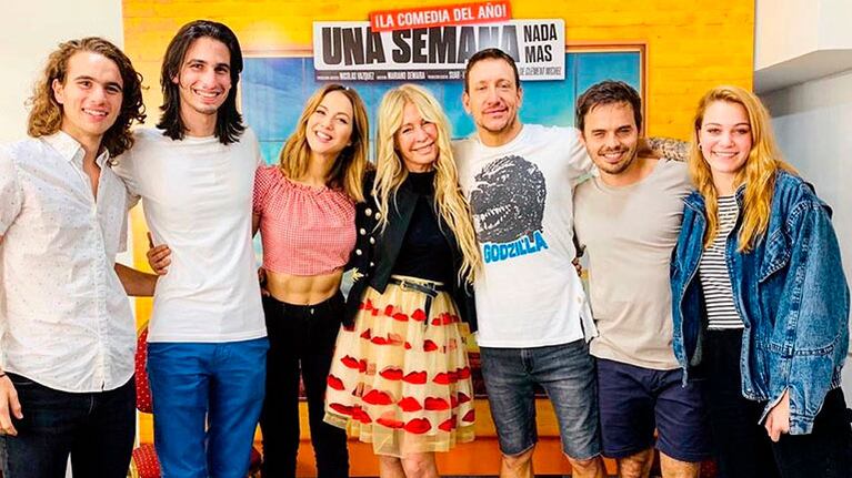 Espectadora de lujo: Cris Morena fue a ver a Nico Vázquez, Benja Rojas y Flor Vigna al teatro